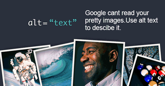 Use alt text to describe images