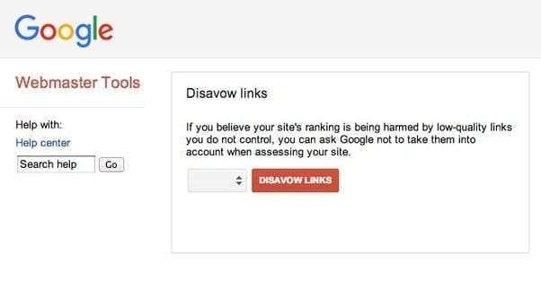 how to disavow links
