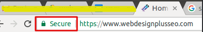Example of secure website with SSL